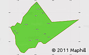 Political Simple Map of Malakal, cropped outside