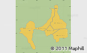 Savanna Style Map of Upper Nile (Sobat), single color outside