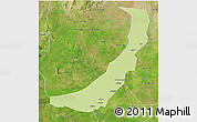 Physical 3D Map of Melut, satellite outside