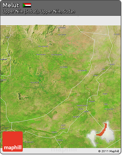 Satellite 3D Map of Melut