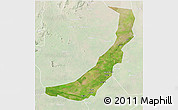 Satellite 3D Map of Melut, lighten
