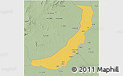 Savanna Style 3D Map of Melut