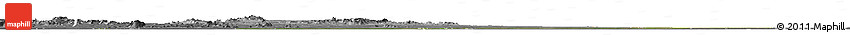 Satellite Horizon Map of Melut, desaturated