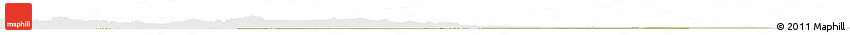 Satellite Horizon Map of Melut, single color outside