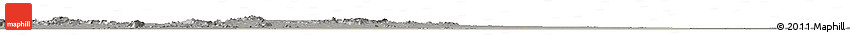 Shaded Relief Horizon Map of Melut, darken, semi-desaturated