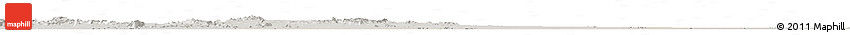 Shaded Relief Horizon Map of Melut, semi-desaturated