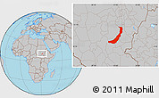 Gray Location Map of Melut