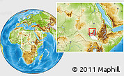 Physical Location Map of Melut, highlighted parent region, highlighted grandparent region, within the entire country
