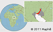 Savanna Style Location Map of Melut, highlighted parent region, highlighted grandparent region