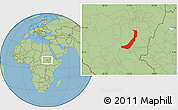 Savanna Style Location Map of Melut