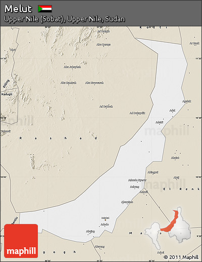 Classic Style Map of Melut
