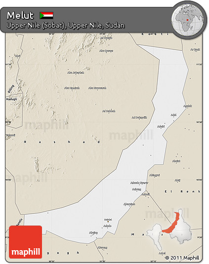 Classic Style Map of Melut