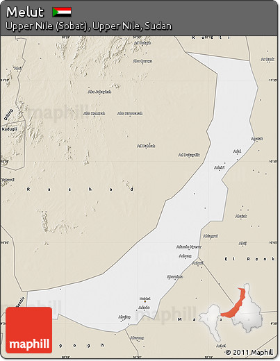 Classic Style Map of Melut