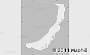 Gray Map of Melut, single color outside