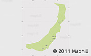 Physical Map of Melut, cropped outside