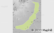 Physical Map of Melut, desaturated