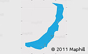 Political Map of Melut, cropped outside