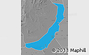 Political Map of Melut, desaturated