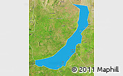 Political Map of Melut, satellite outside