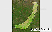 Satellite Map of Melut, darken