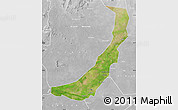 Satellite Map of Melut, lighten, desaturated