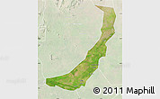Satellite Map of Melut, lighten