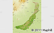 Satellite Map of Melut, physical outside