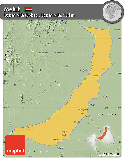 Savanna Style Map of Melut