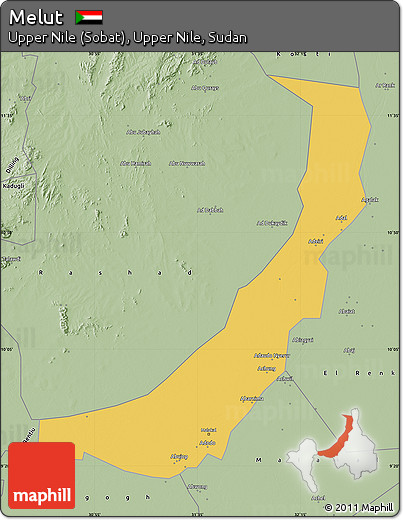 Savanna Style Map of Melut