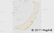 Shaded Relief Map of Melut, lighten, desaturated