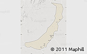 Shaded Relief Map of Melut, lighten, semi-desaturated