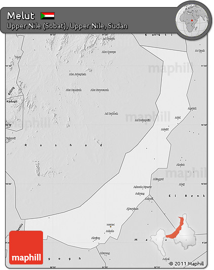 Silver Style Map of Melut