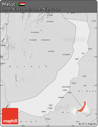 Silver Style Map of Melut