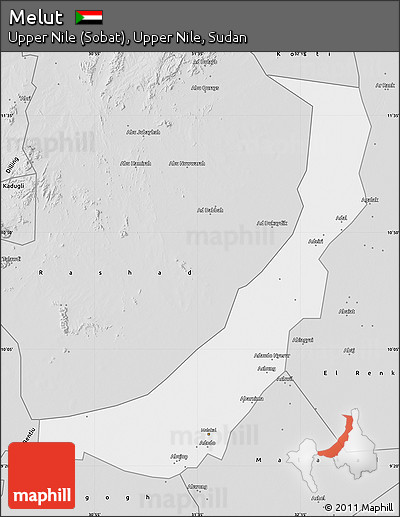 Silver Style Map of Melut