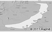 Gray Panoramic Map of Melut