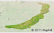 Satellite Panoramic Map of Melut, lighten