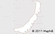 Classic Style Simple Map of Melut, cropped outside