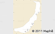 Classic Style Simple Map of Melut, single color outside
