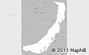 Gray Simple Map of Melut