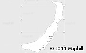 Silver Style Simple Map of Melut, single color outside