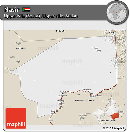 Classic Style 3D Map of Nasir