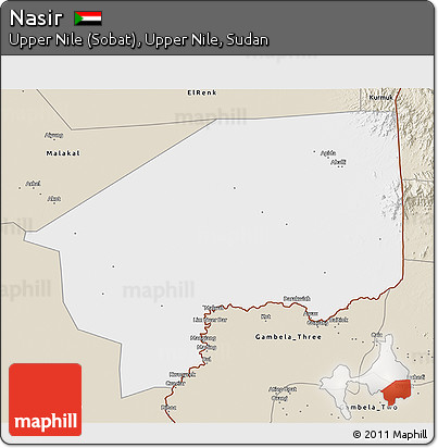 Classic Style 3D Map of Nasir