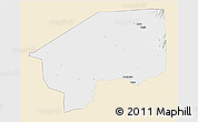 Classic Style 3D Map of Nasir, single color outside