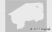 Gray 3D Map of Nasir, single color outside