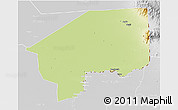Physical 3D Map of Nasir, lighten, desaturated