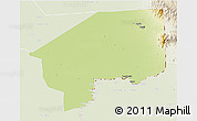 Physical 3D Map of Nasir, lighten