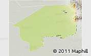 Physical 3D Map of Nasir, lighten, semi-desaturated