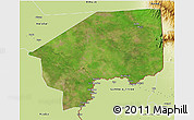 Satellite 3D Map of Nasir, physical outside