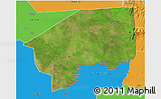 Satellite 3D Map of Nasir, political outside