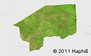 Satellite 3D Map of Nasir, single color outside